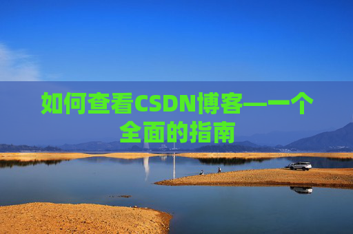 如何查看CSDN博客—一个全面的指南